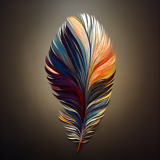 Fractal Feather Poster